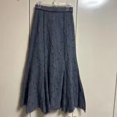 アンデミュウ♡配色レースロングスカートのサムネイル