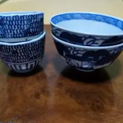 伊万里　茶碗　４客 鶴田純久│初期伊万里茶碗 工芸品