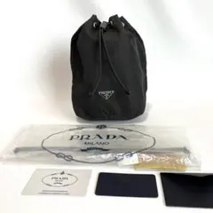 【人気】PRADA プラダ 巾着 アクセサリーポーチ ナイロン ブラック