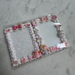 【現品限り】トレカケース ホイップデコ 2点セット ピンク リボン 女の子