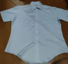 70s ヴィンテージ 半袖シャツ sears PARMA PREST 水色のサムネイル