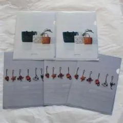 B.genten ゲンテン☆未使用☆A5クリアホルダー5枚セット