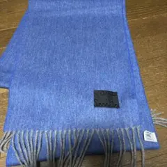 Paul Smith 青 マフラー ウール混紡