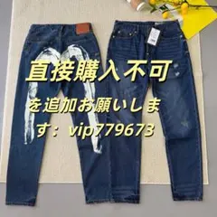 EVISU デニムパンツ ペイントロゴのサムネイル