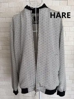 HARE 幾何学模様 ジップアップブルゾン Sのサムネイル