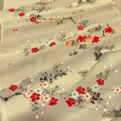 りょうページ西陣織九寸帯未仕立品 弥栄織物墨黒地縦花蔓文 芯入仕立代込み りょう様専用ページ西陣織九寸帯未仕立品 弥栄織物墨黒地縦花蔓文 芯入