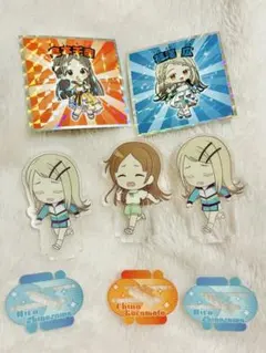 学園アイドルマスター　倉本千奈　篠澤広　アクリルスタンド　ガチャ　マンチョコ