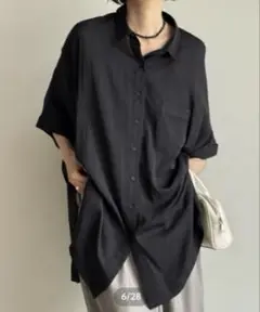 ARULLE striped gauze box shirt
