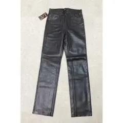 新品　Lee レザーパンツ　ブラウン　W30 メンズ　牛革　バイク
