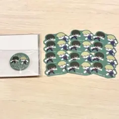 禪院直哉 禪院真希 フレークシール 缶バッジ ゆるパレット 死滅回游 呪術廻戦