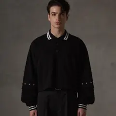 【GRANCY】ジップレイヤード ワイドショート ポロシャツ