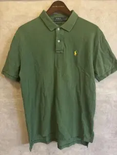 POLO RALPH LAUREN グリーン ポロシャツL 表記（XL相当）