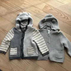 baby GAP くま耳フード付きカーディガンアウター 6-12ヶ月 70㎝