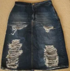 (+)PEOPLE デニムスカート