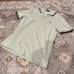 フレッドペリー刺繍ロゴポロシャツサイズLミントメンズレディースFREDPERRYのサムネイル
