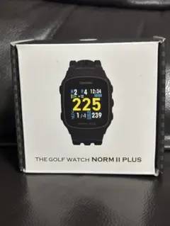 値下げ！美品！保護フィルム付！ザ・ゴルフウォッチ　ノルムⅡプラス　ブラック 値下げ！美品！保護フィルム付！ザ・ゴルフウォッチ ノルムⅡ