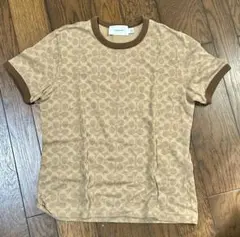 COACH シグネチャー柄 半袖 Tシャツ ベージュ Sのサムネイル