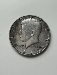 1964年】ケネディハーフダラー銀貨1枚 ミントマークなし - メルカリ