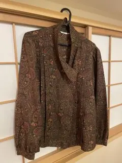 ビンテージ　レトロ　総柄シャツ