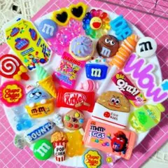 A929-デコパーツ　まとめ売り　お菓子系