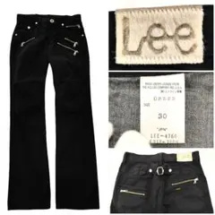 2487 Lee COWBOY マルチジップ ブラック W30 ギミックパデニム