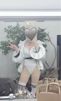 にじさんじ SCREAM 緋八マナ コスプレ ウィッグ、靴、シリコンバスト付き