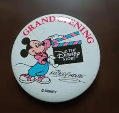 ミッキーマウス ディズニーストア　グランドオープニング 缶バッジ