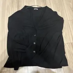 GU ブラック UVカット　カーディガン Vネック