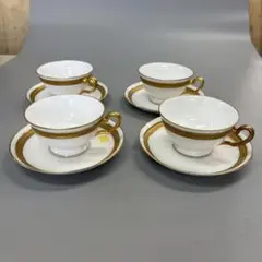 大倉陶園 クラウン（エンボス）カップ＆ソーサー1客 高級感のある豪華