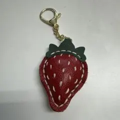 いちご型キーホルダー
