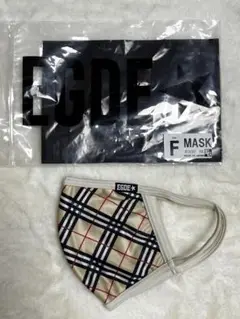 EGDE* チェック柄マスク Fサイズ