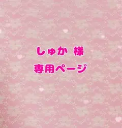 しゅか 様 専用ページ