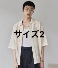 未使用 ルーズハーフスリーブボックスシャツのサムネイル