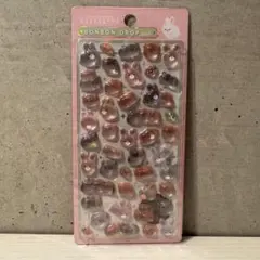 【新品未開封】韓国 ボンボンドロップシール うさぎ ハムスター 3Dぷっくり