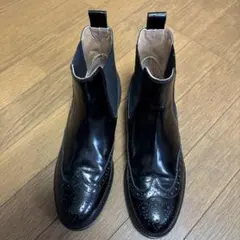 【一度だけ使用】DIEGO BELLINI ブラック サイドゴアブーツ ディエゴ ベリーニ DIEGO BELLINI スタッズブローギングサイドゴア