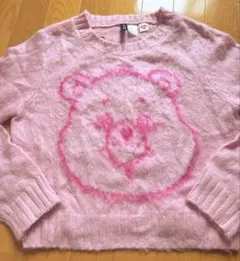ケアベア★モヘア調セーター★M/170 パウダーピンク