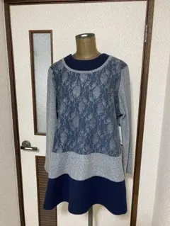 チュニックワンピース　ミニワンピース　ロングカットソー