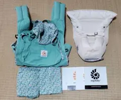 ergobaby 抱っこ紐 グリーン　エロイーズ　リバティ　インサート付　新生児