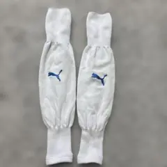 PUMA サッカー　カーフソックス　白のサムネイル