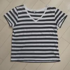 グローバルワークボーダー白黒Tシャツのサムネイル