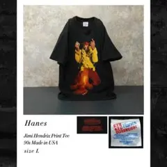 ジミ・ヘンドリックス 90s プリントTシャツ L ブラック ヘインズ
