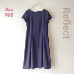 新品同様 Reflect/リフレクト 半袖 清楚系 ワンピース ネイビー 11のサムネイル