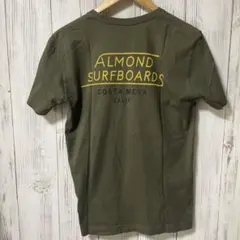 【ハワイ購入】　アーモンド　サーフボード Tシャツ カーキ　S ALMONDのサムネイル