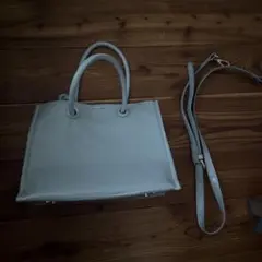 ZARA ライトブルー ショルダーバッグ