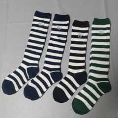 キッズ ボーダー ハイソックス 4足セット