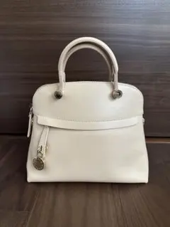 【美品】FURLA パイパー　薄ピンク　アイボリー
