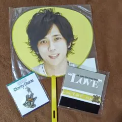 【嵐】 Beautiful World 二宮和也 ミニうちわ＆チャーム2点セット