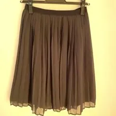 【最終値下】UNIQLOユニクロネイビー膝丈プリーツスカートM