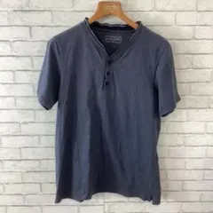 9.3 t2 カフェソーホー Tシャツ ポロシャツ 半袖 ヘンリーネック L