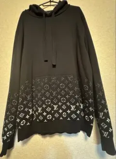 LOUIS VUITTON 黑色針織連帽衫